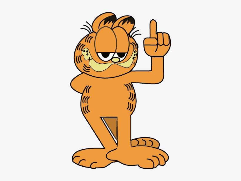 How To Draw Garfield - Cartoon, transparent png #9669738