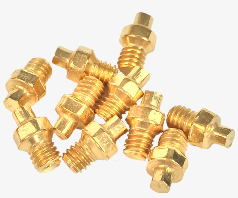 Replacement Pedal Spikes - Brass, transparent png #9670567