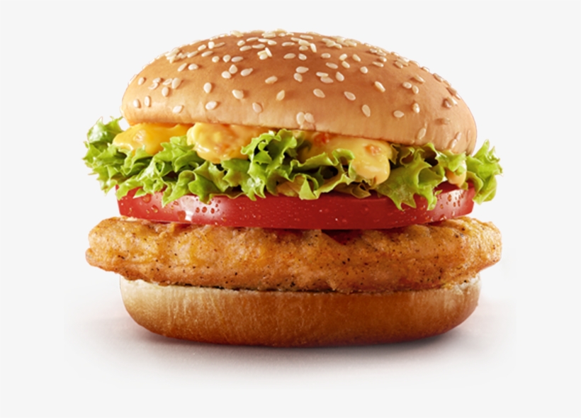 Chicken & Burgers - Spicy Chicken Burger Chicken Spot, transparent png #9670915