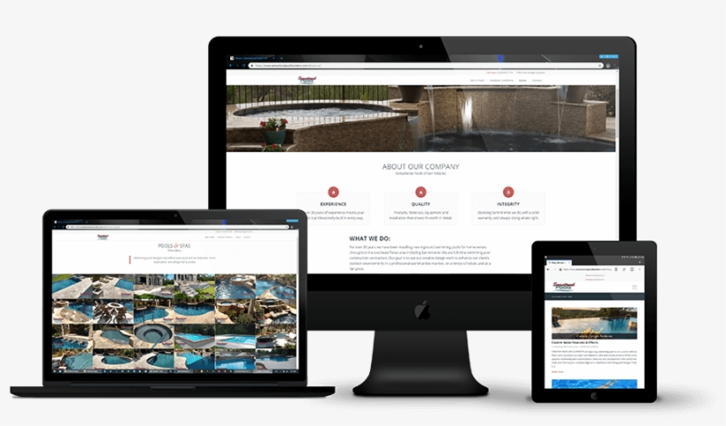 Website Design And Marketing For Swimming Pool Builders - Website And Mobile App Development, transparent png #9672112