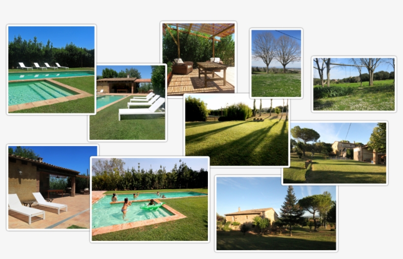 The House Has A Large Garden, With Swings For Children, - Farmhouse With Swimming Pool And Garden And Kitchen, transparent png #9672700