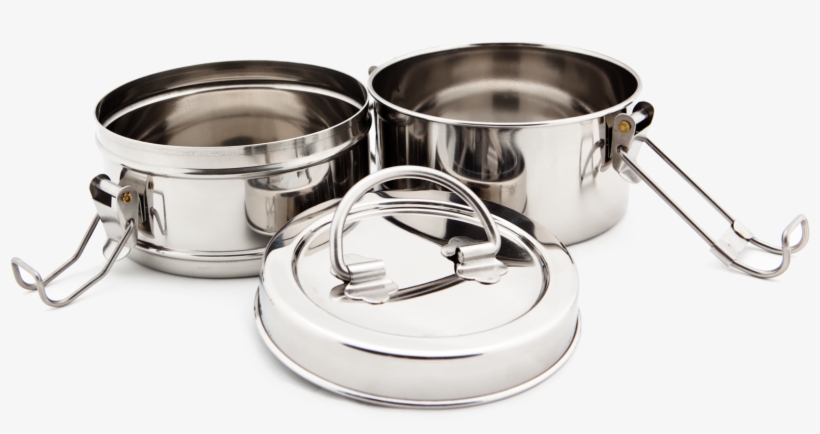 2-tier Snack Size Tiffin - Lid, transparent png #9673170