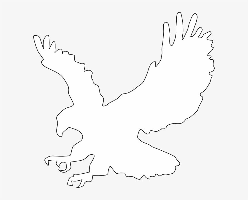 Wedge Tailed Eagle Outline, transparent png #9673798