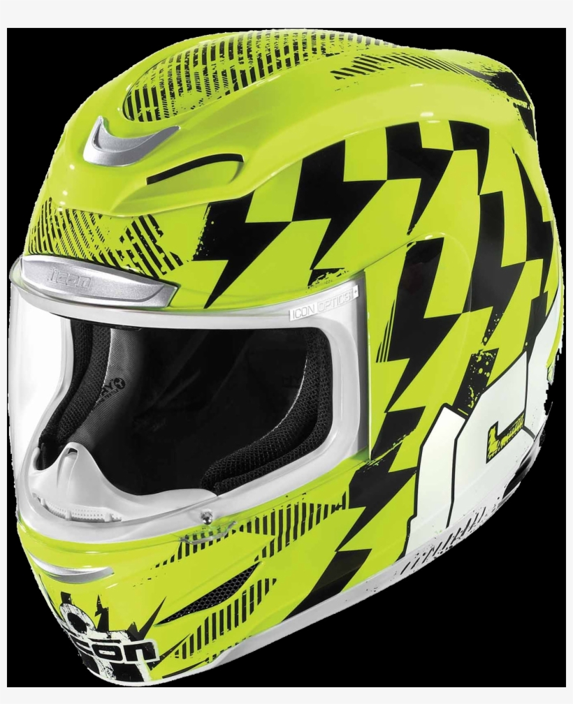 Motorbike Helmet, Free Pngs - Icon Airmada Yellow, transparent png #9673842