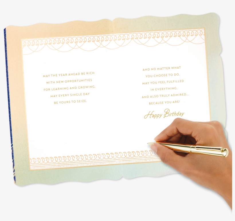 Peacock Feathers Make The Years Count Birthday Card - Document, transparent png #9674633