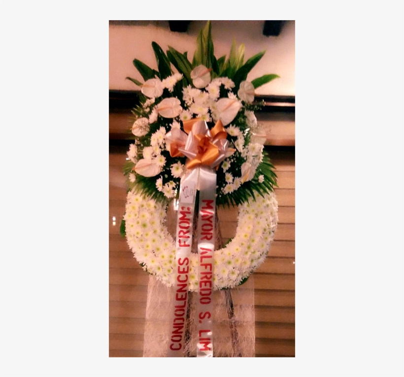 Funeral Flowers Round Small Stand Arrangement - Bouquet, transparent png #9674716