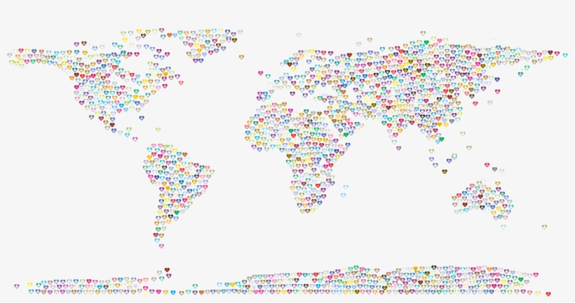This Free Icons Png Design Of Prismatic Hearts World, transparent png #9675076
