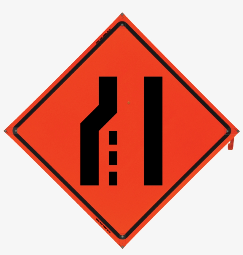 Road Closed Vinyl Nf Orange Co - Transition Left Sign, transparent png #9675079