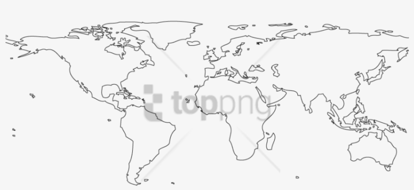 Free Png Download Blank Color World Map Png Png Images - Atlas, transparent png #9675109
