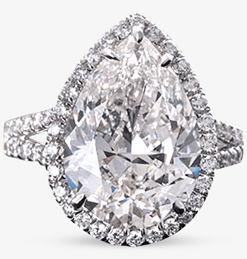 Pear-shaped Diamond Ring,, transparent png #9675697