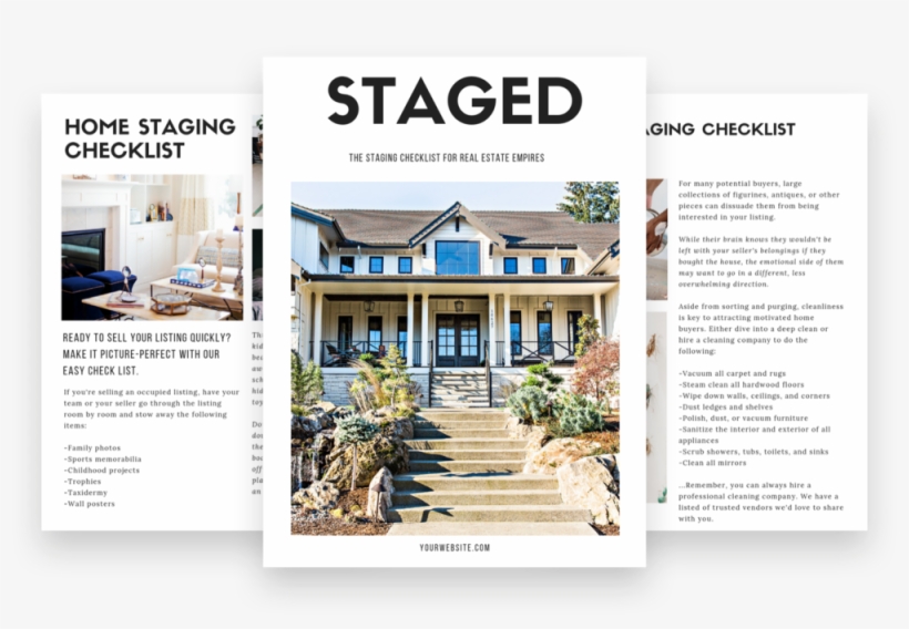 Branded Magazine Ebook Freebie Lead Magnet Home Staging - Estate, transparent png #9675742
