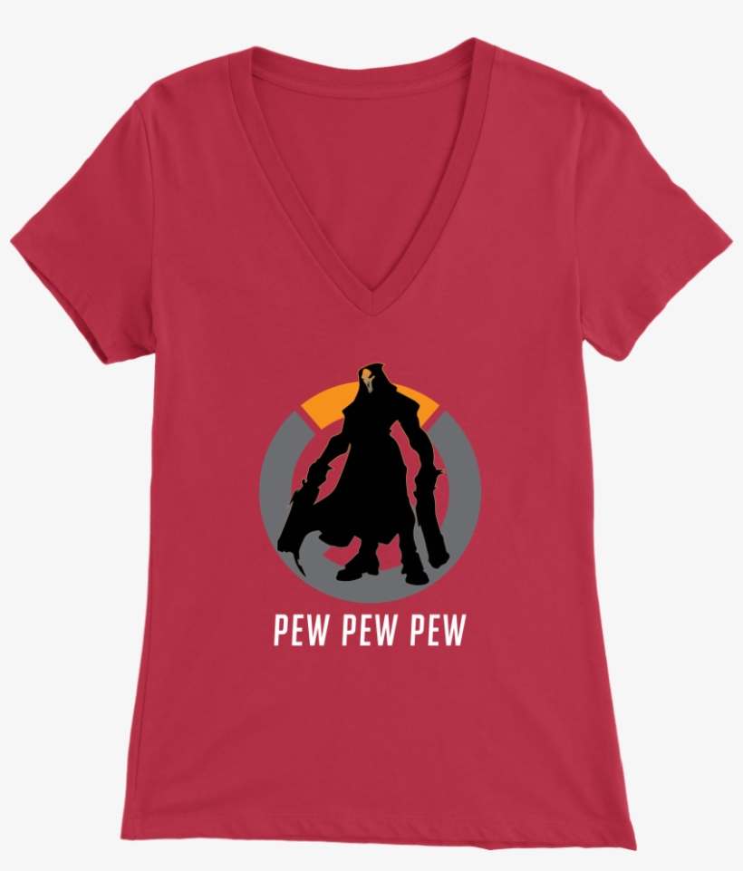 Overwatch Reaper Women's V Neck T Shirt - Wonder Woman T Shirt Design, transparent png #9676209