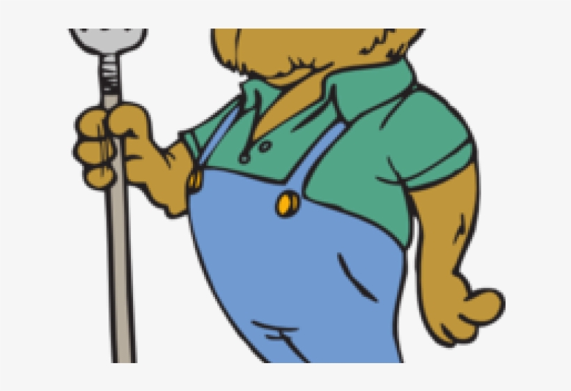 Pitchfork Clipart Farmer Pitchfork - Bear Farmer Clipart, transparent png #9676259