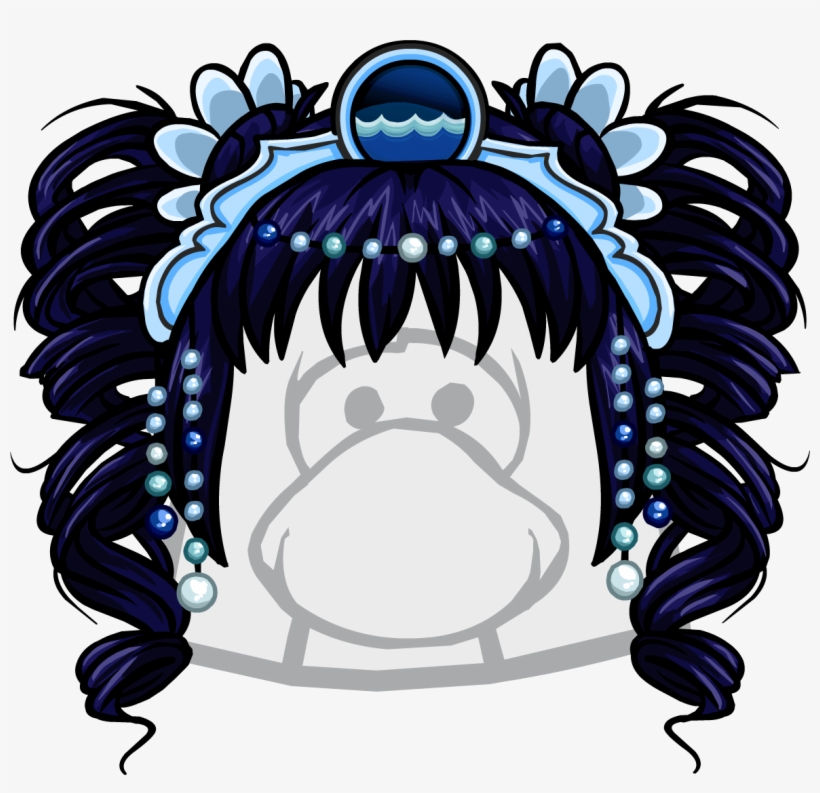 The Water Ripple - Club Penguin Hair, transparent png #9676759