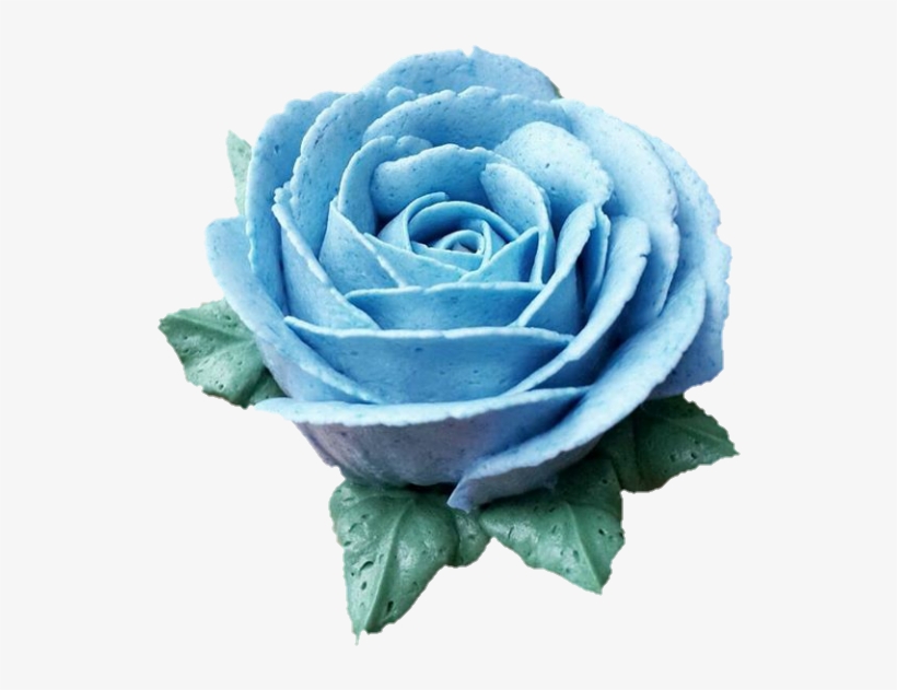 Com Flowers Buttercream Png Transparent Pastel - Blue Rose, transparent png #9676815