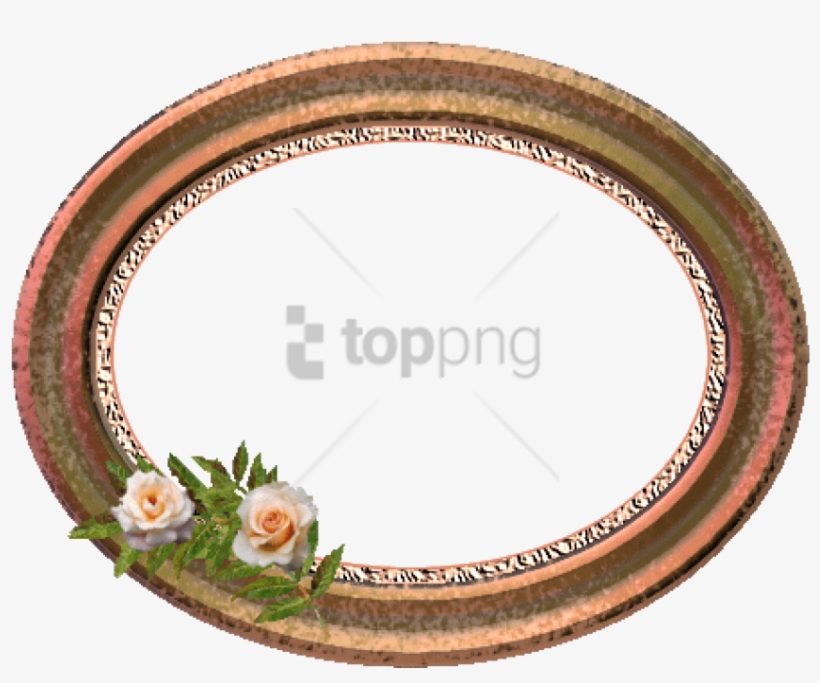 Free Png Gold Oval Frame Png Png Image With Transparent - Marcos Para Foto Tipo Espejo Png, transparent png #9677234