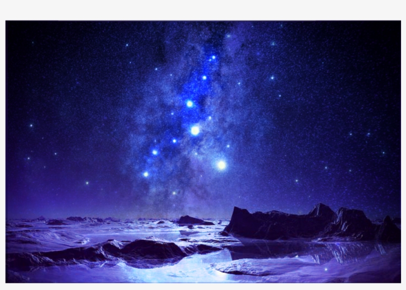 #backgound #night #sky #nightsky #galaxy #space #refection - Night, transparent png #9677599