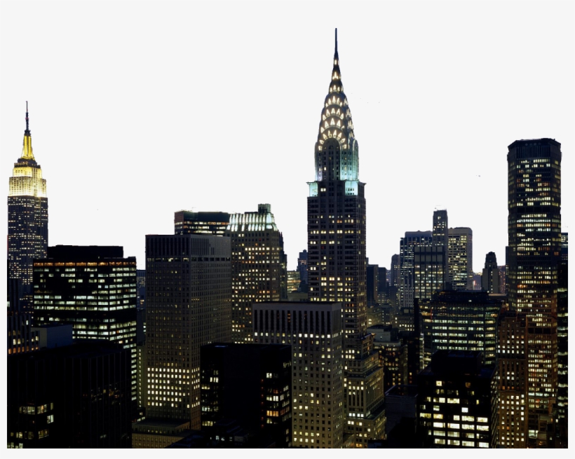 Transparent New York Skyline - City Skyline No Background, transparent png #9678424
