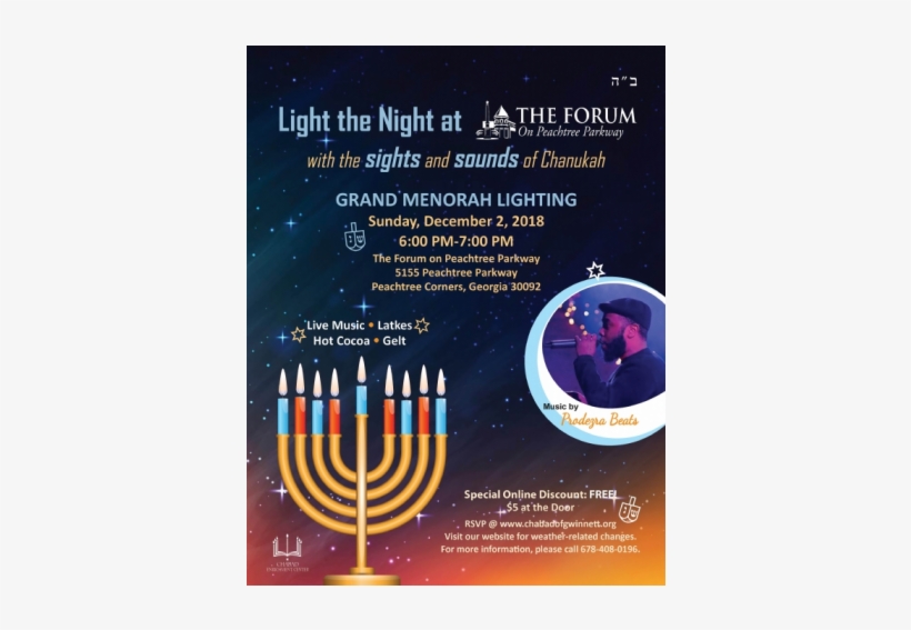 Chabad Menorah - Poster, transparent png #9679208