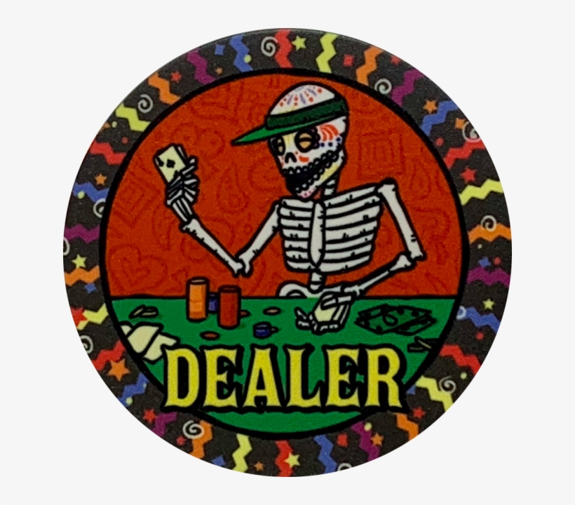 Dia De Los Muertos Dealer Button - Cutting, transparent png #9679257