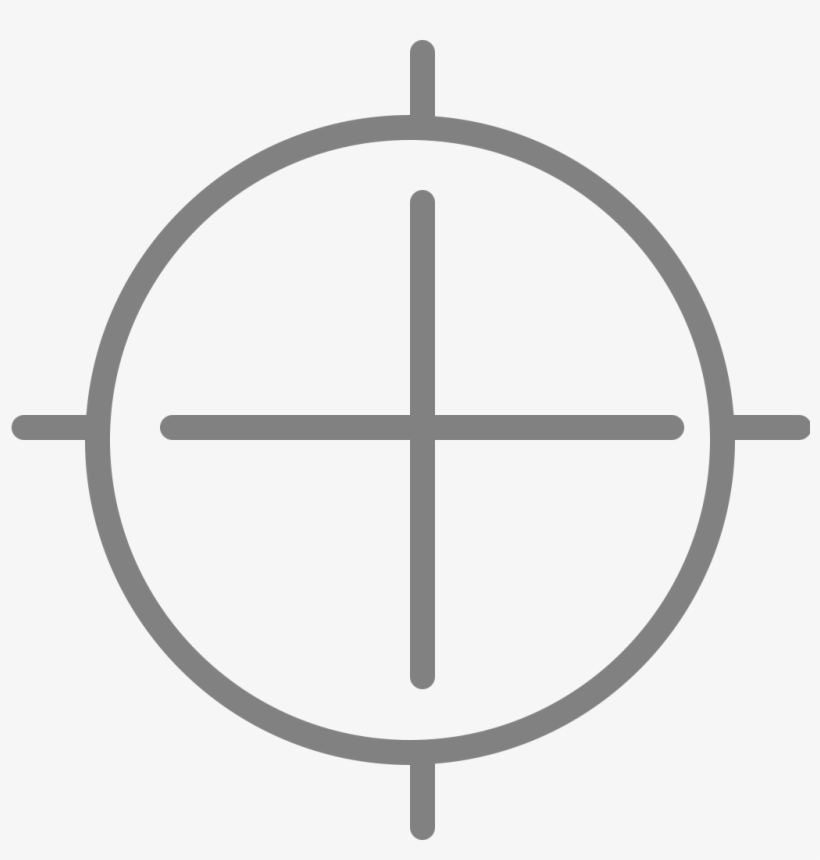 Line Style Icons Scope - Vector Sniper Scope Png, transparent png #9679413