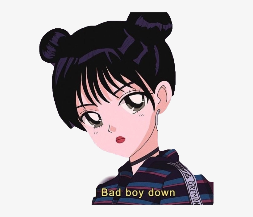 Anime Boy Clipart Bad Boy - Old School Anime Boy - Free Transparent PNG  Download - PNGkey