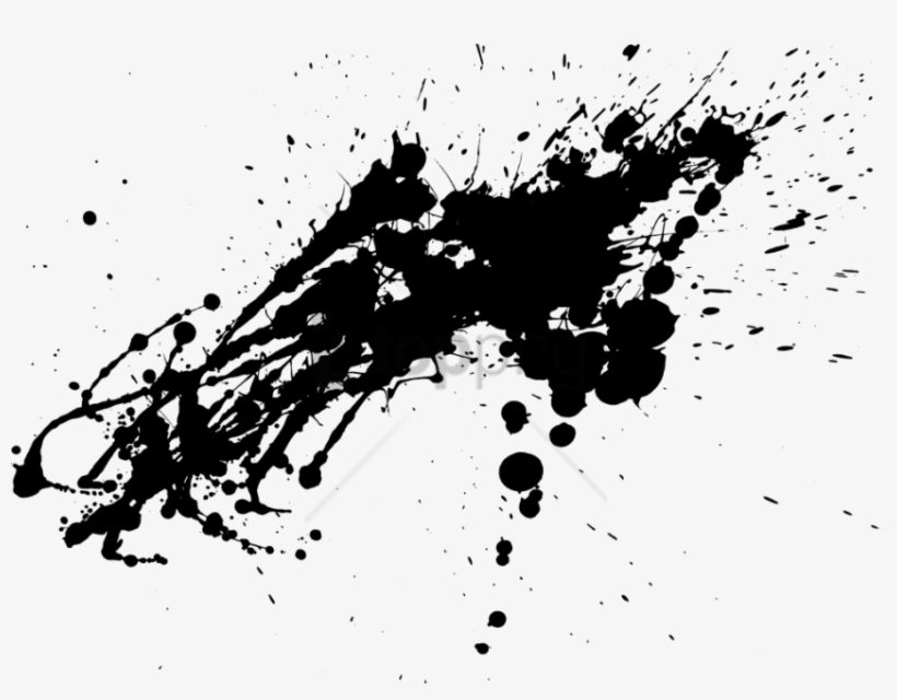 Free Png Download Ink Splash Png Png Images Background - Splash Paint Png Black, transparent png #9679466