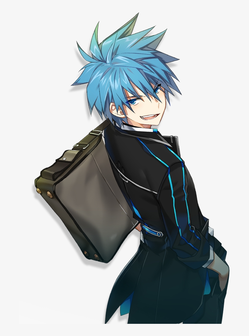 Anime Boy With Blue Hair Search Result Cliparts For - Nata Closers - Free  Transparent PNG Download - PNGkey