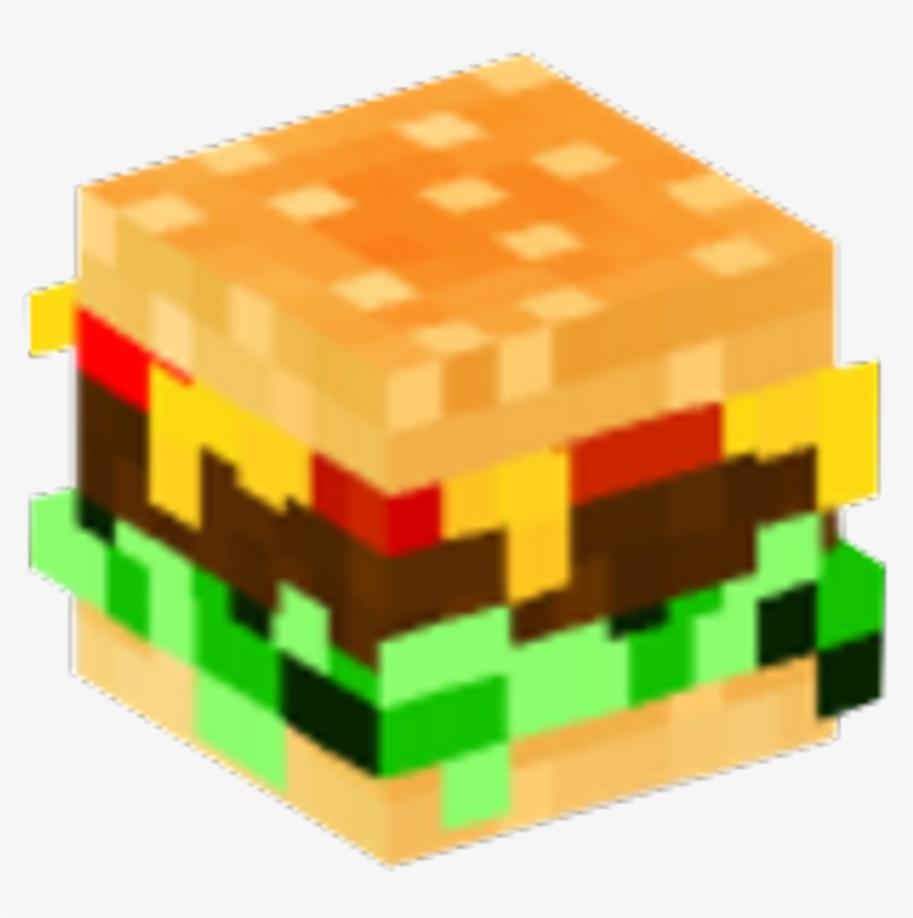 Minecraft Sticker - Minecraft Hamburger Png, transparent png #9679838