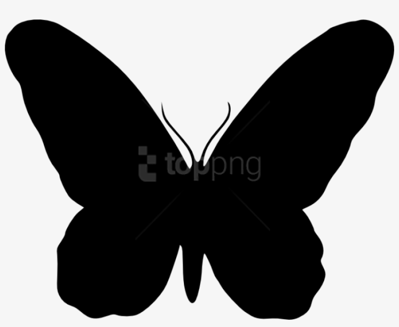 Butterfly Silhouette Png - Butterfly Silhouette Vector Png, transparent png #9681798