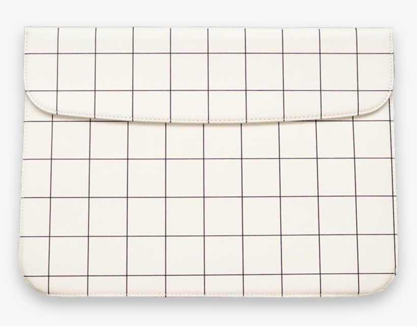 White Grid Laptop Sleeve - Tile, transparent png #9682147