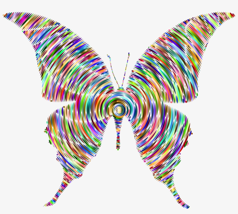 This Free Icons Png Design Of Prismatic Butterfly Silhouette, transparent png #9682337