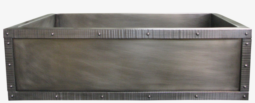 Custom Nickel Silver Single Basin Farmhouse Sink With - Plywood, transparent png #9682661