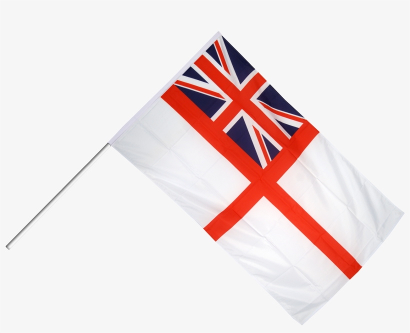 Bugreat Britain British Navy Ensign Stick Flags At - Flag, transparent png #9683080