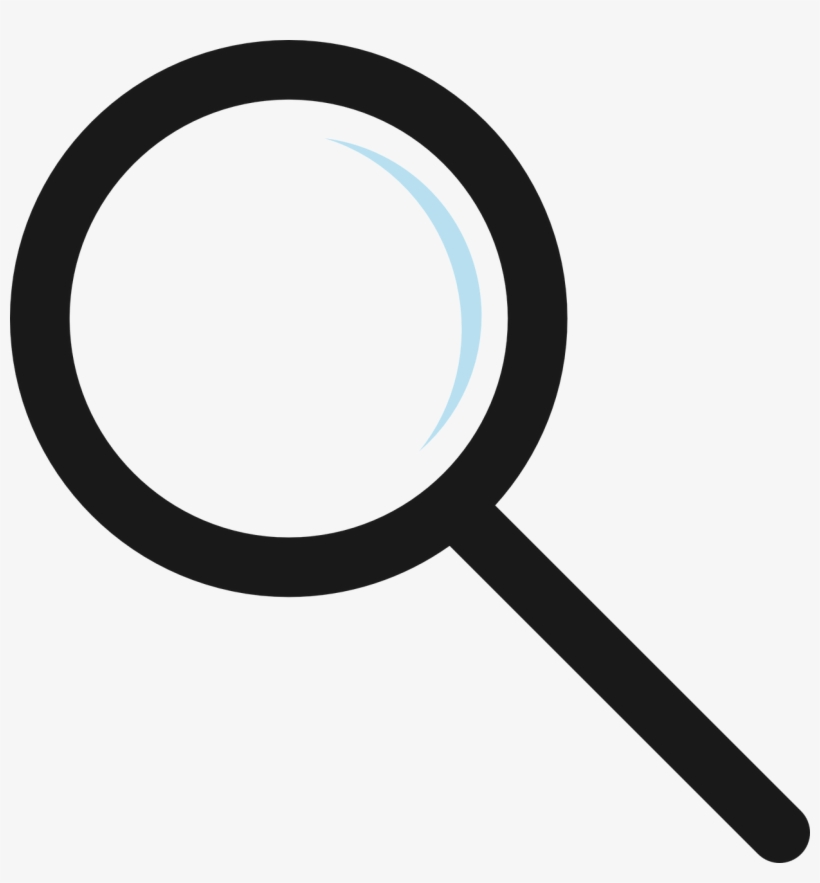 Magnifier Glass Icon - Silhouette Magnifying Glass Clipart, transparent png #9683606