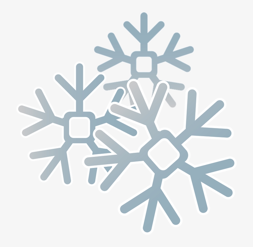 Snowing Frost Weather - Cartoon Snowflakes, transparent png #9683808