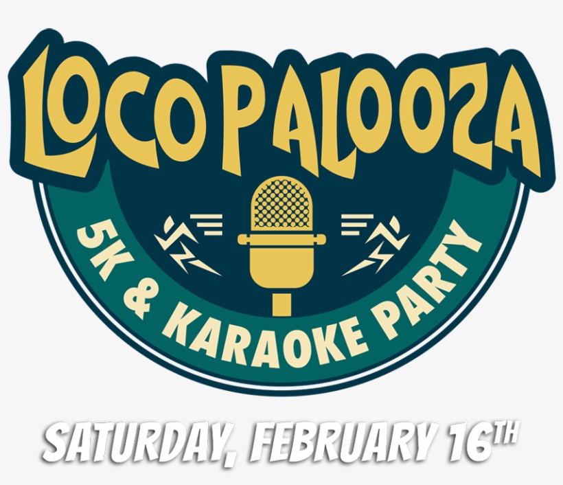 The 7th Annual Locopalooza 5k & Karaoke Party Is Returning - Emblem, transparent png #9683863