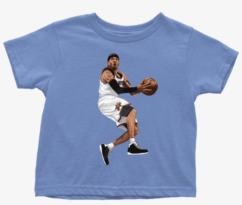 Toddler T-shirt / Baby Blue / 2t Retro Allen Iverson - Beagle Tshirt Kids, transparent png #9683922