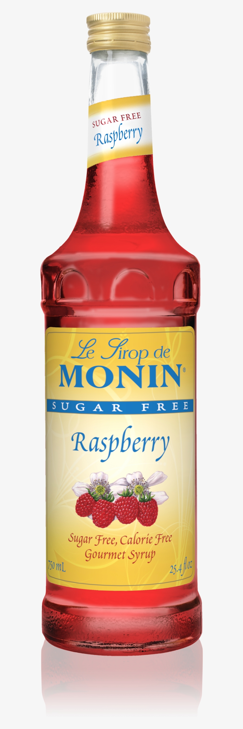 750 Ml Sugar Free Raspberry Syrup - Monin Caramel Syrup, transparent png #9684793