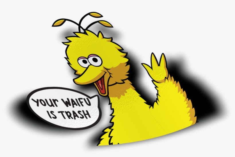 Big Bird Sticker - Cartoon, transparent png #9684831