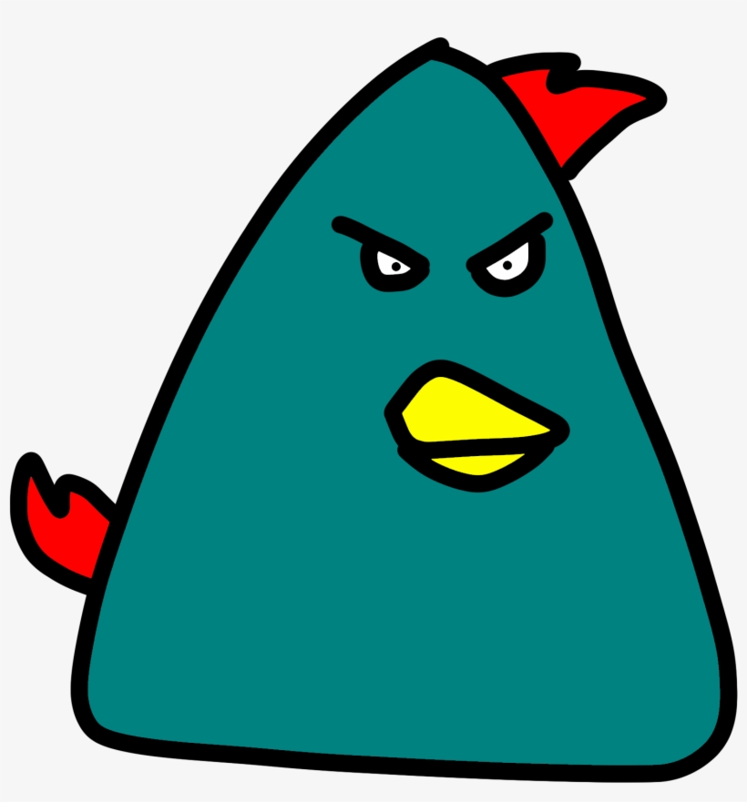 Triangle Teal Bird Is A Super Big Bird, transparent png #9684916