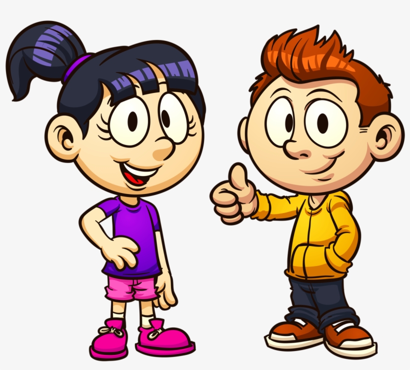 kid talking on phone clipart