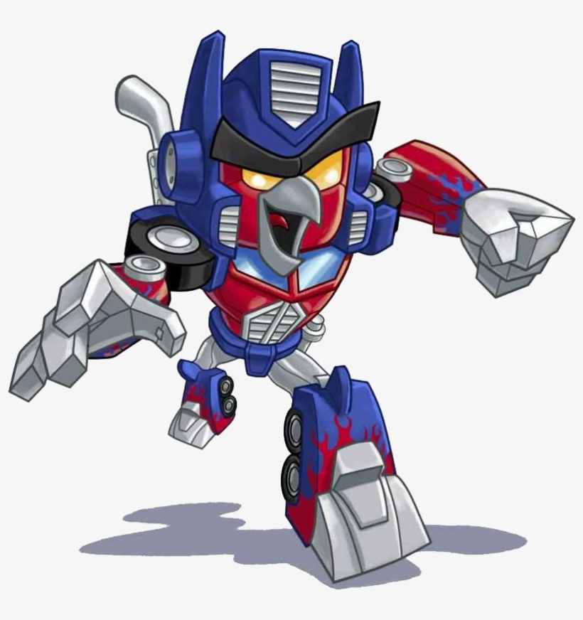 Image Optimus Prime Red Running Transpa Png Angry Birds - Transformers Angry Birds Optimus Prime, transparent png #9685691