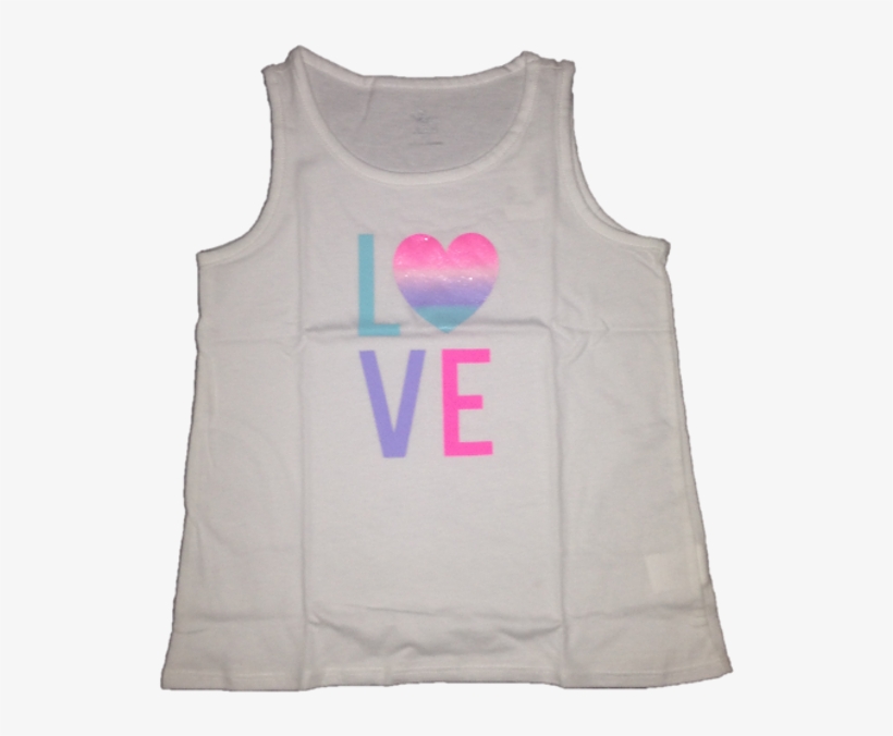 “love” Girls Tank Top - Vest, transparent png #9686264