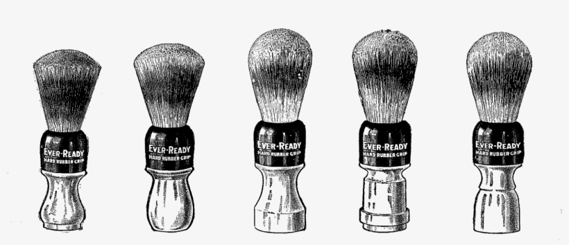 1600 X 749 4 - Vintage Shaving Brush Clipart, transparent png #9687348