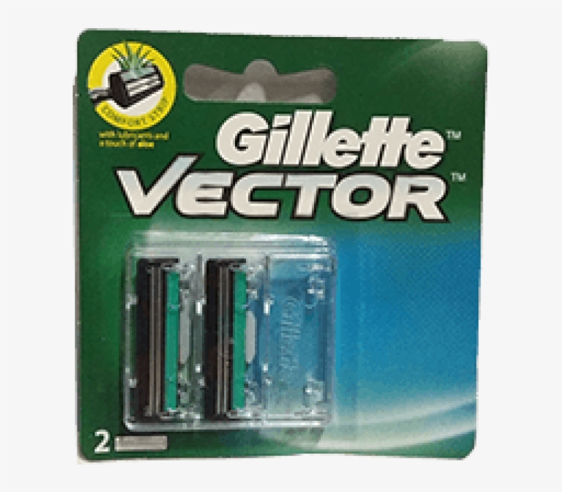 Image Black And White Library Plus Manual Shaving Blades - Gillette Vector 2 Blades Price, transparent png #9687456