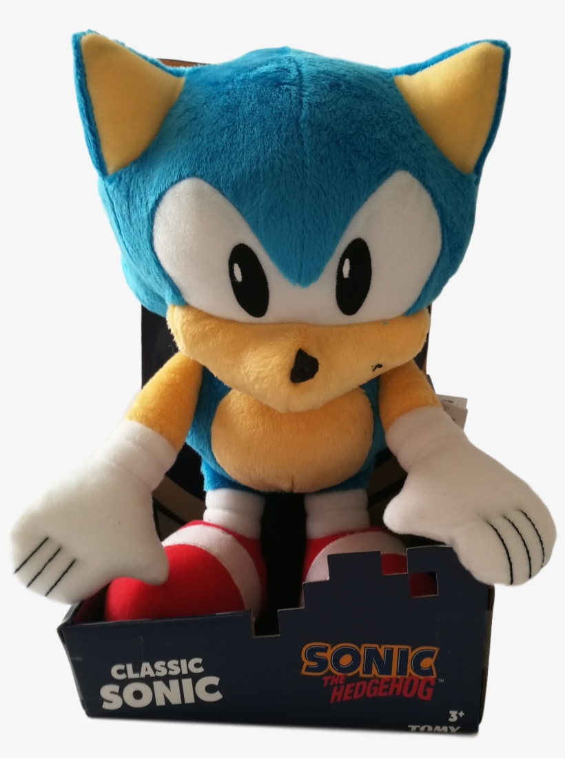 12" Sonic The Hedgehog Plush - Stuffed Toy, transparent png #9688623