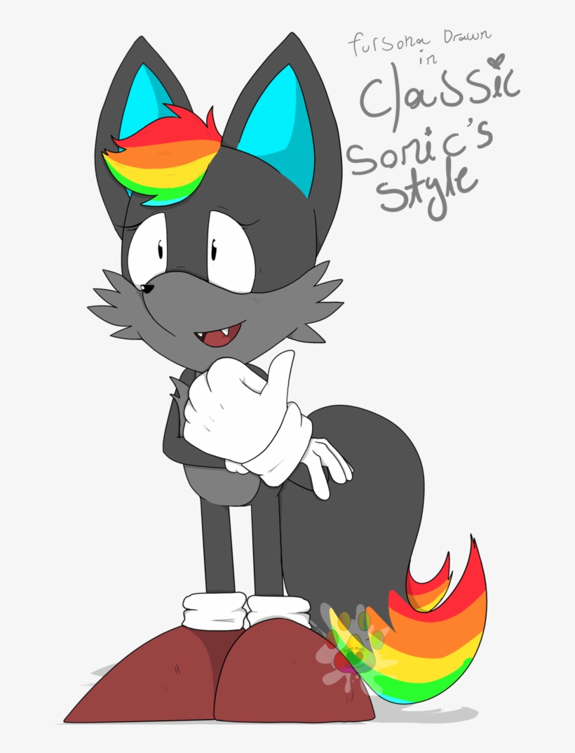 Classic Sonic Ych Will Be Fully Shaded - Cartoon, transparent png #9688776