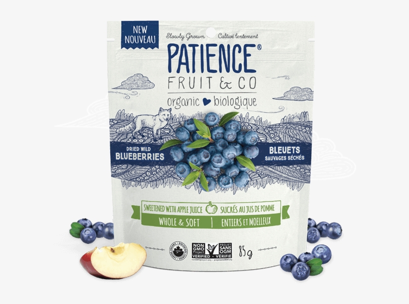Organic Whole And Soft Blueberries, - Patience Fruit & Co Cranberries, transparent png #9688975
