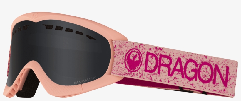 Pink With Dark Smoke Lens - Glasses, transparent png #9689084